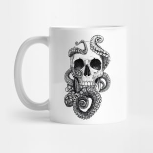 skull tentacles Mug